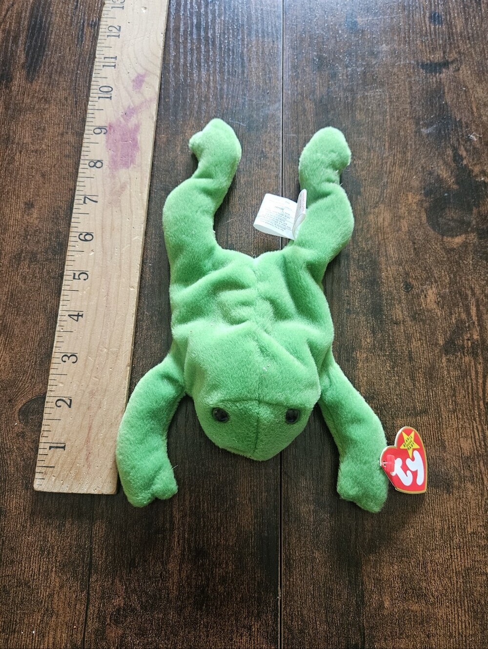 Beanie Baby Green Frog Plush (Ty)